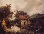 Two Watermills and an open Sluice near Singraven Jacob van Ruisdael